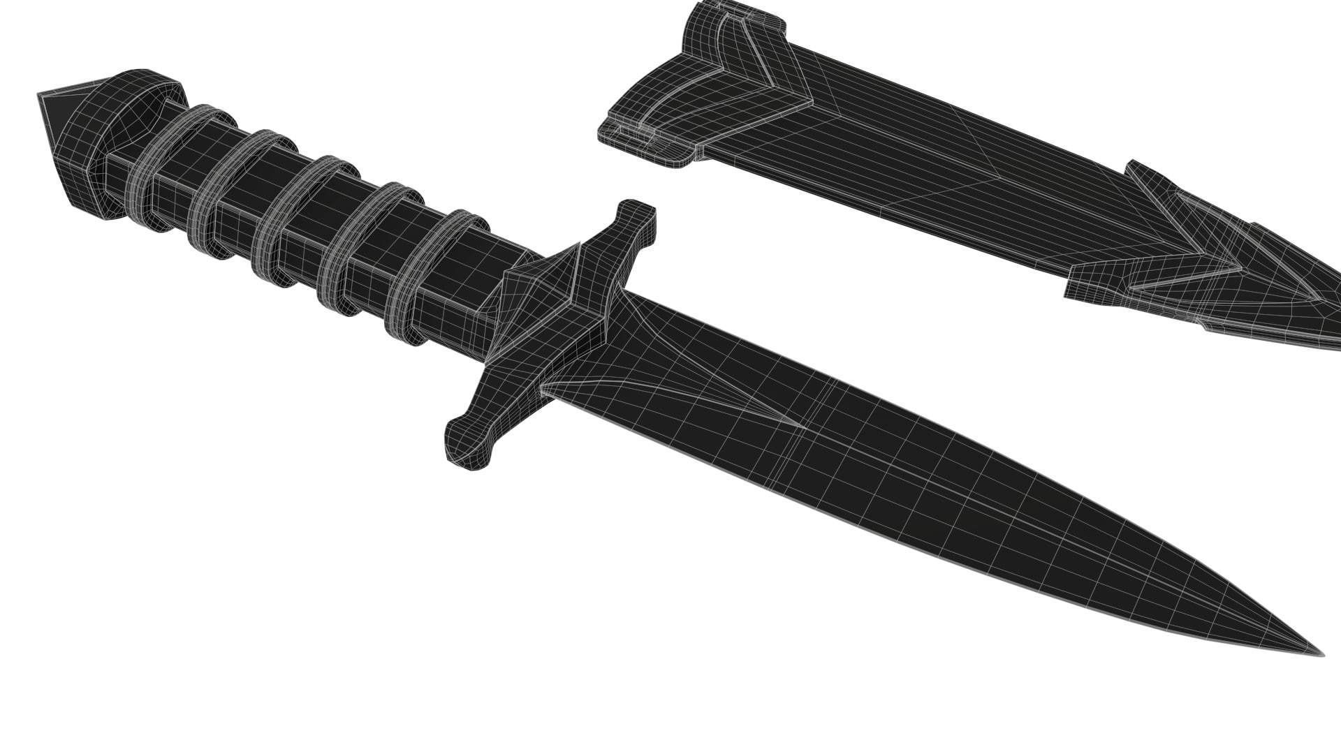 Dagger Fantasy 5 3D model_8