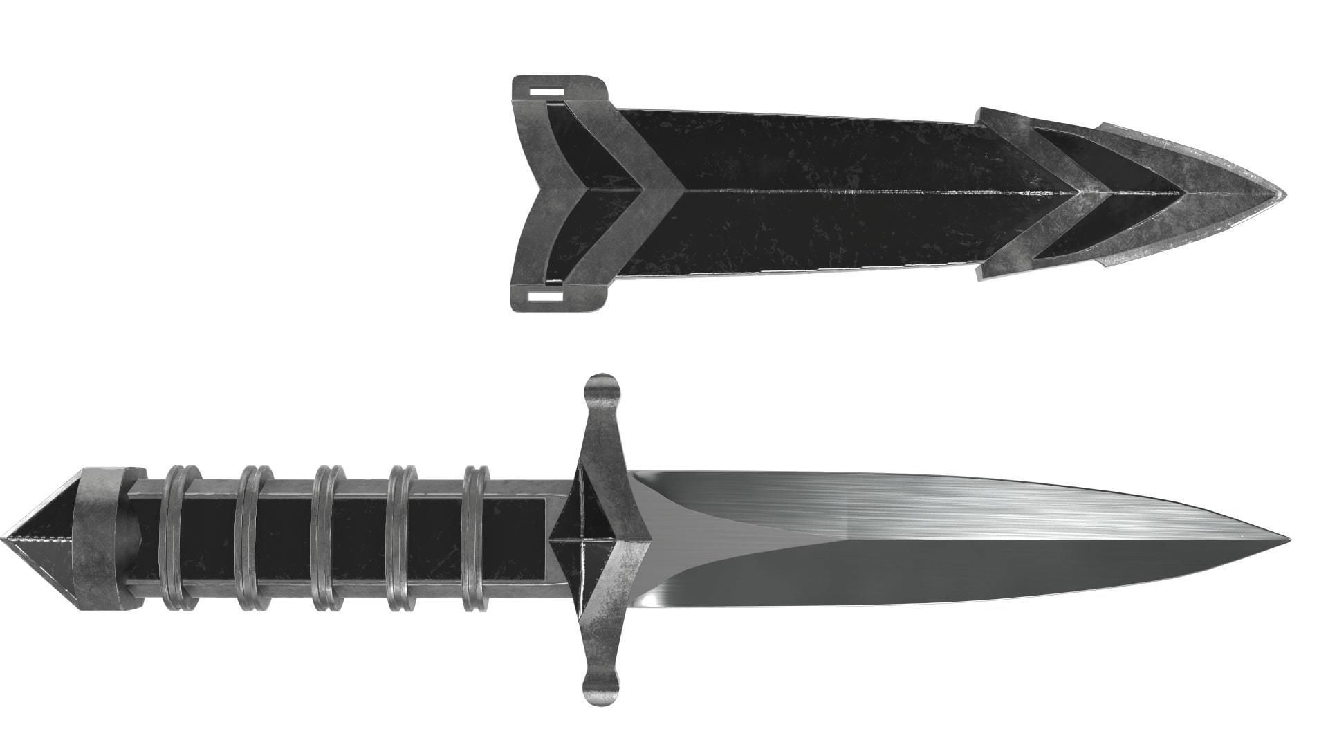 Dagger Fantasy 5 3D model_2