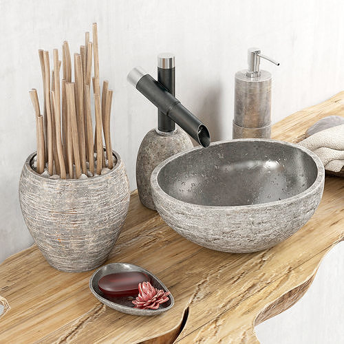Stone sink 3D model
