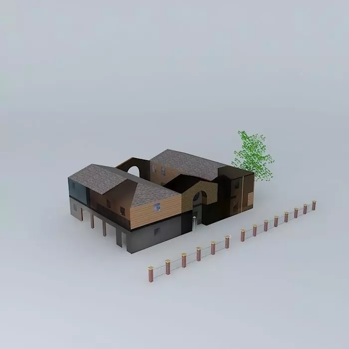 House Number 1 Free 3D model_0