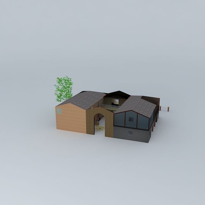 House Number 1 Free 3D model_1