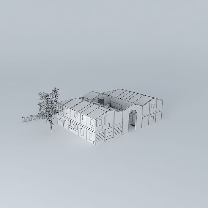 House Number 1 Free 3D model_4