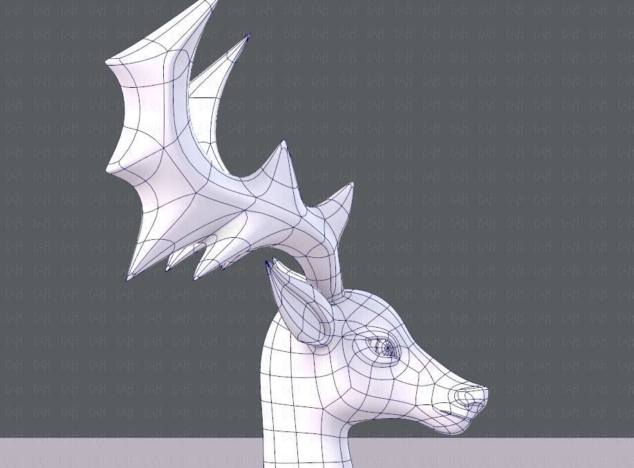 Deer V02 Low-poly 3D model_27