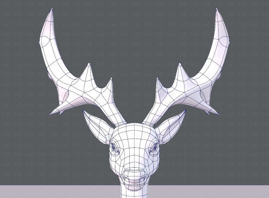 Deer V02 Low-poly 3D model_25