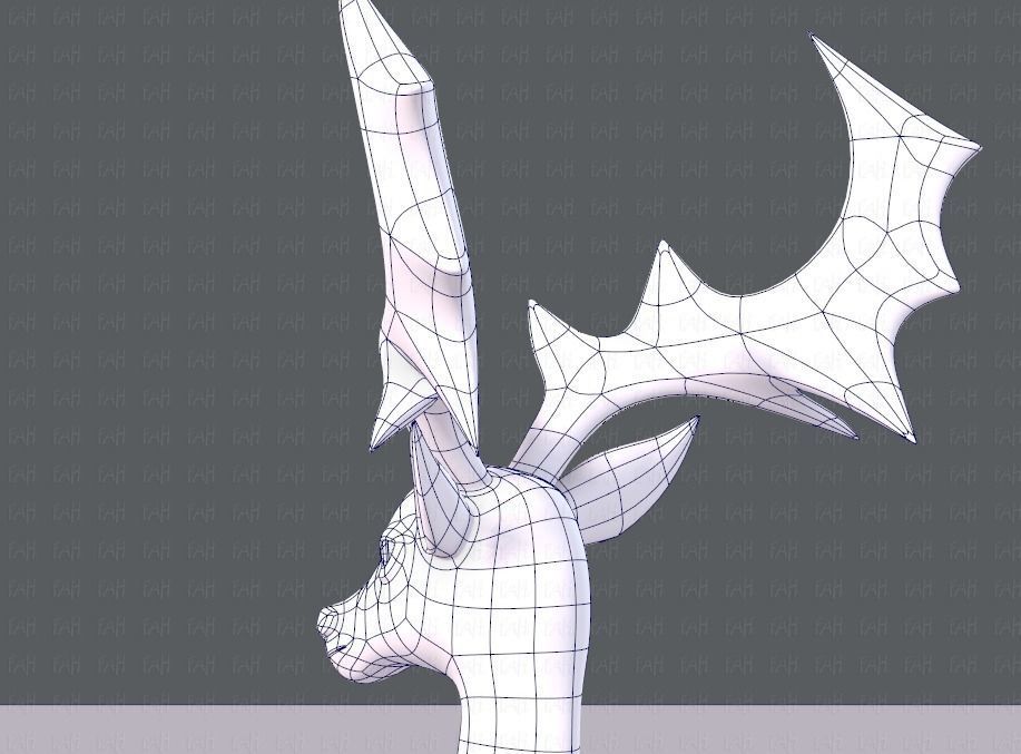Deer V02 Low-poly 3D model_30