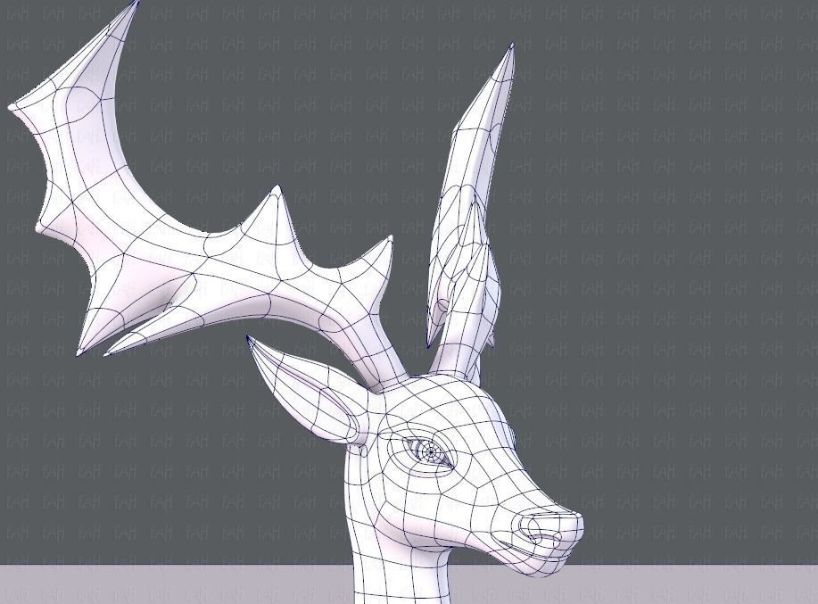 Deer V02 Low-poly 3D model_26