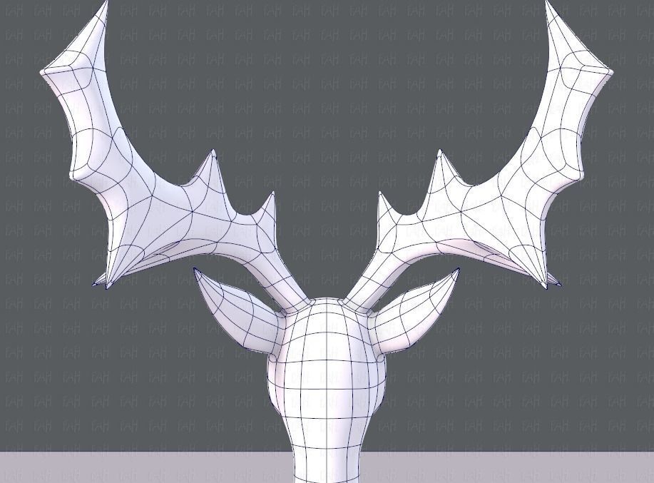 Deer V02 Low-poly 3D model_29