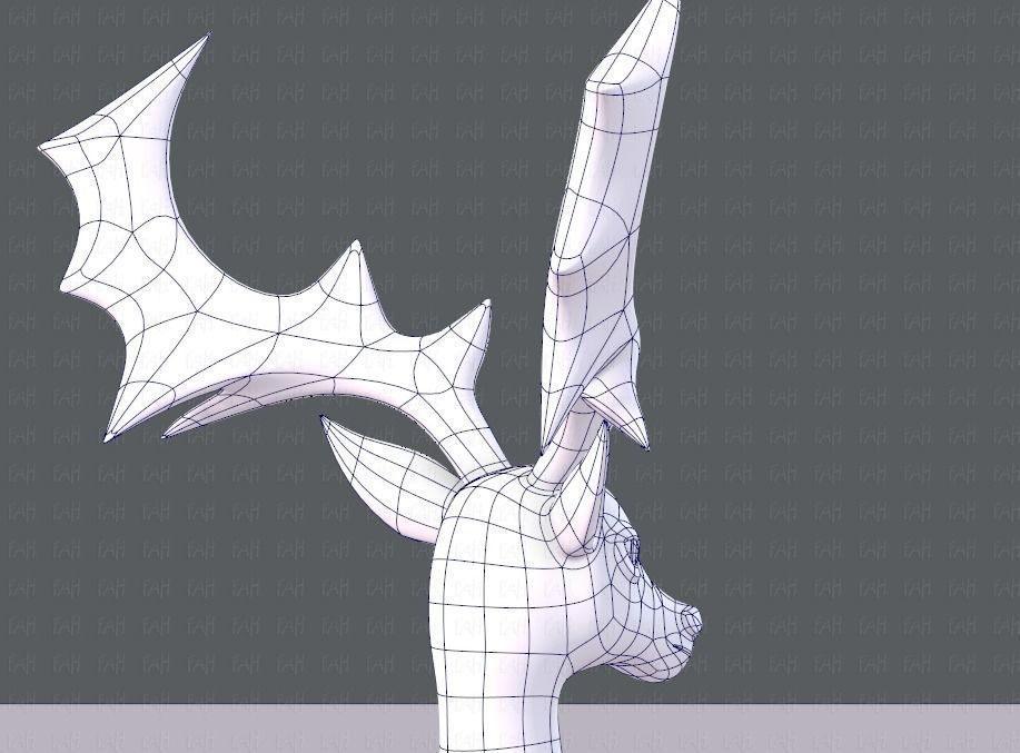 Deer V02 Low-poly 3D model_28