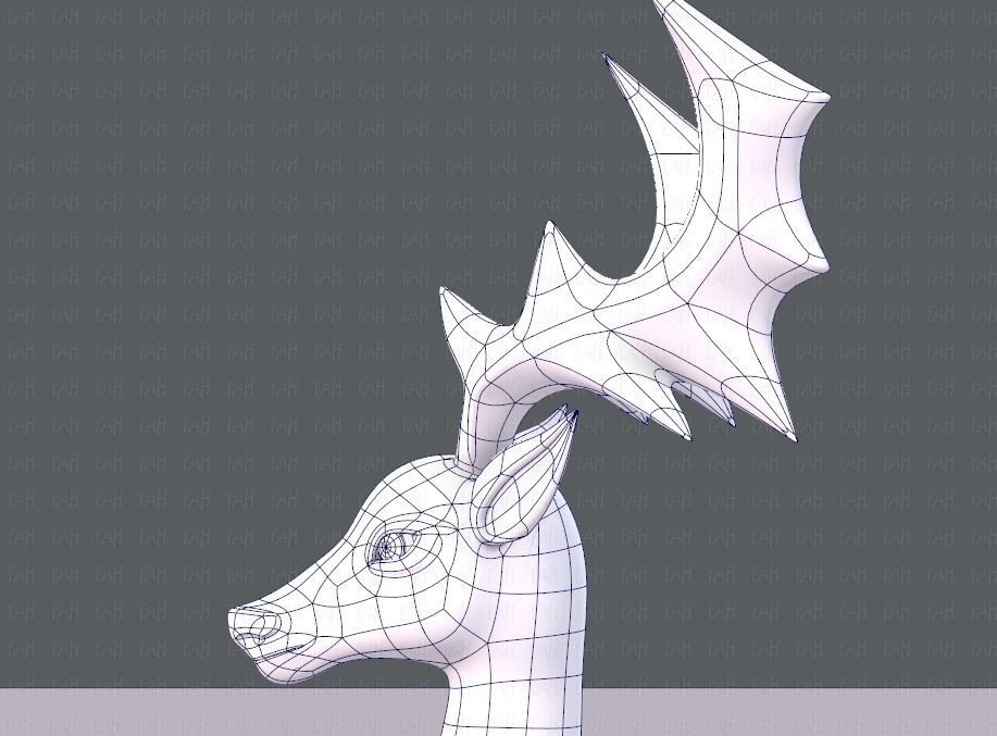 Deer V02 Low-poly 3D model_31