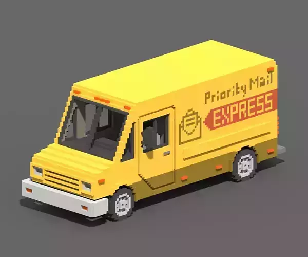 Voxel Mail Van