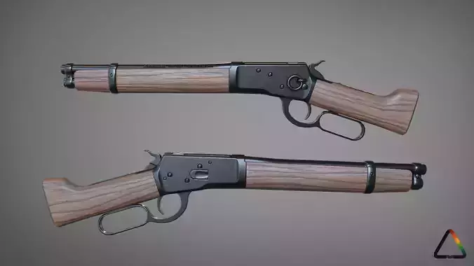 Winchester 1892  Low-poly 3D model