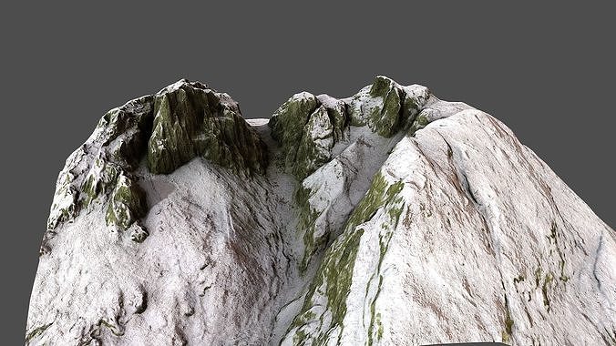 Mountain Pass Low-poly 3D model