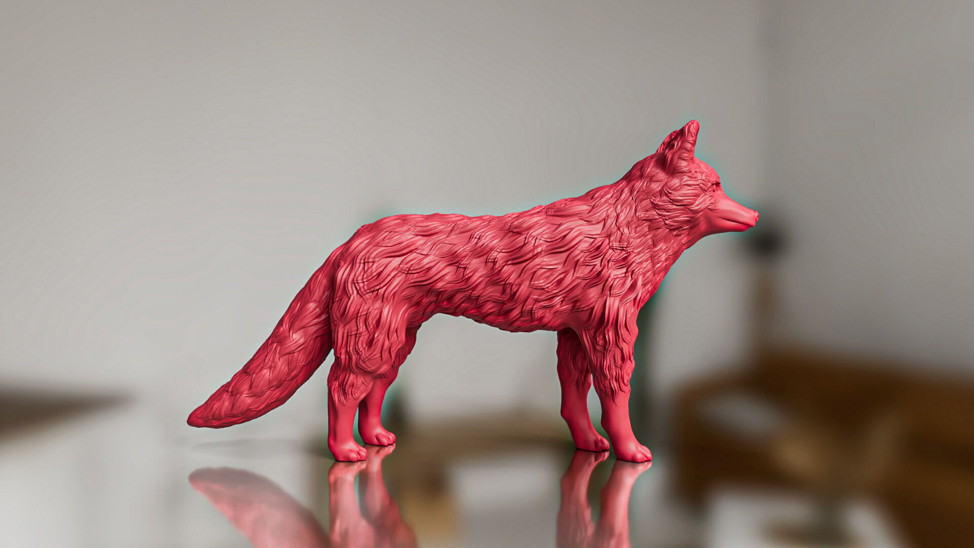 Red Fox Toy 3D print model_1