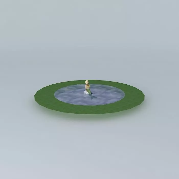 MERMAID person in pond 3D model