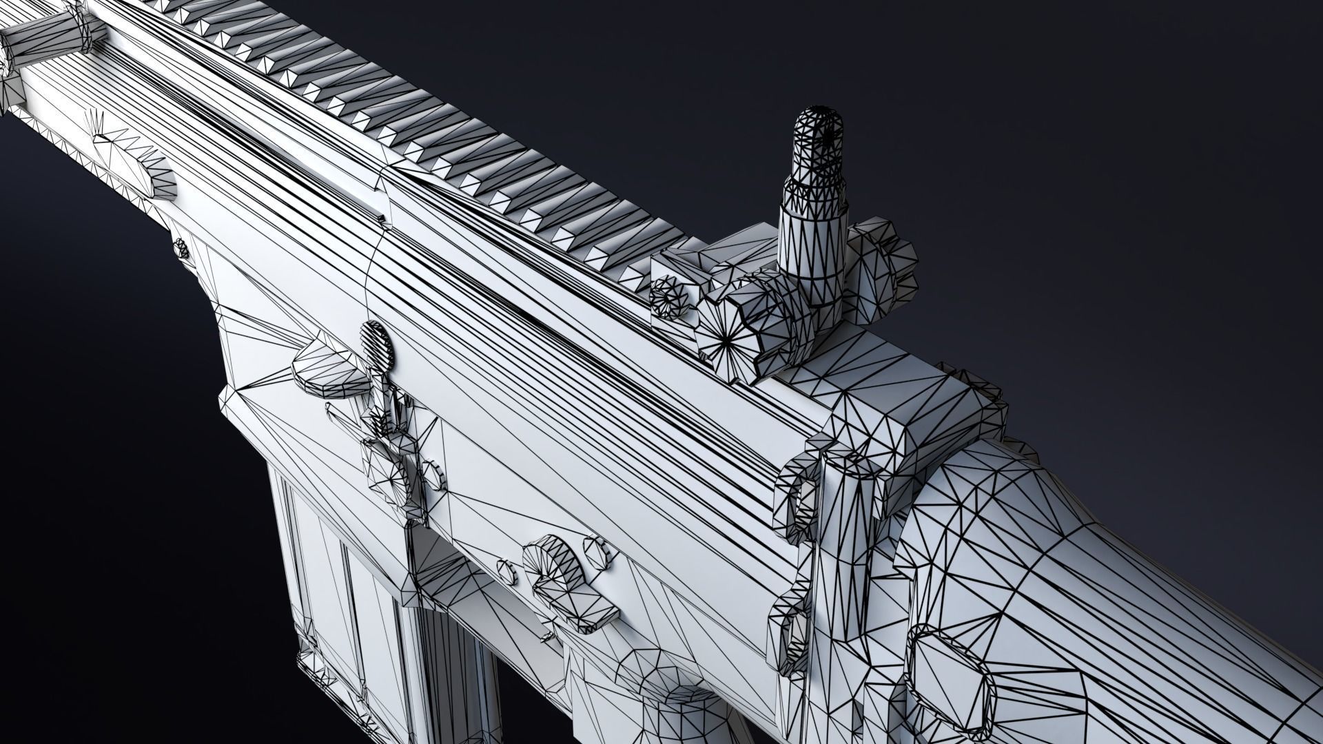 SCAR-H Assault Rifle 3D model_5