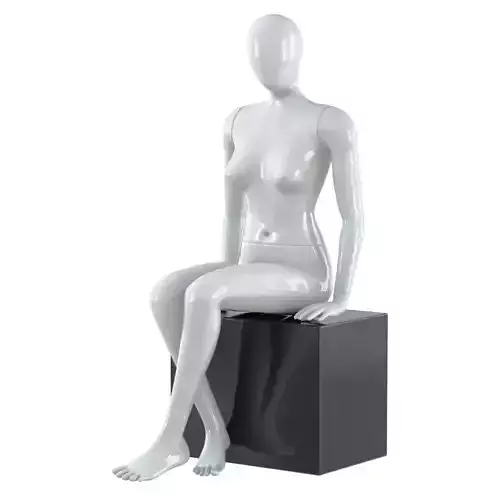 Abstract female mannequin 21 3D model