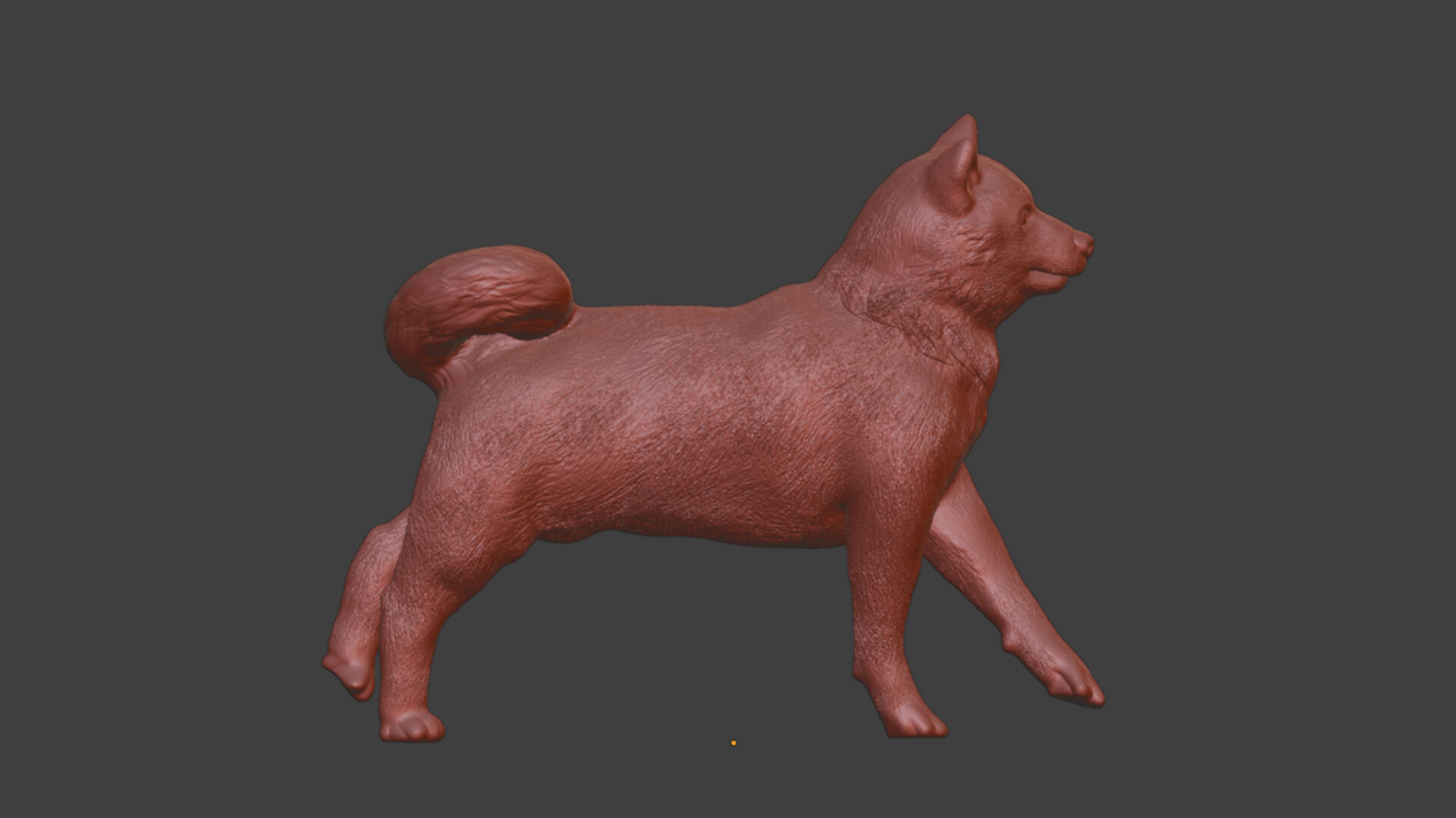 Run Silver Shiba Inu Toy 3D print model_6