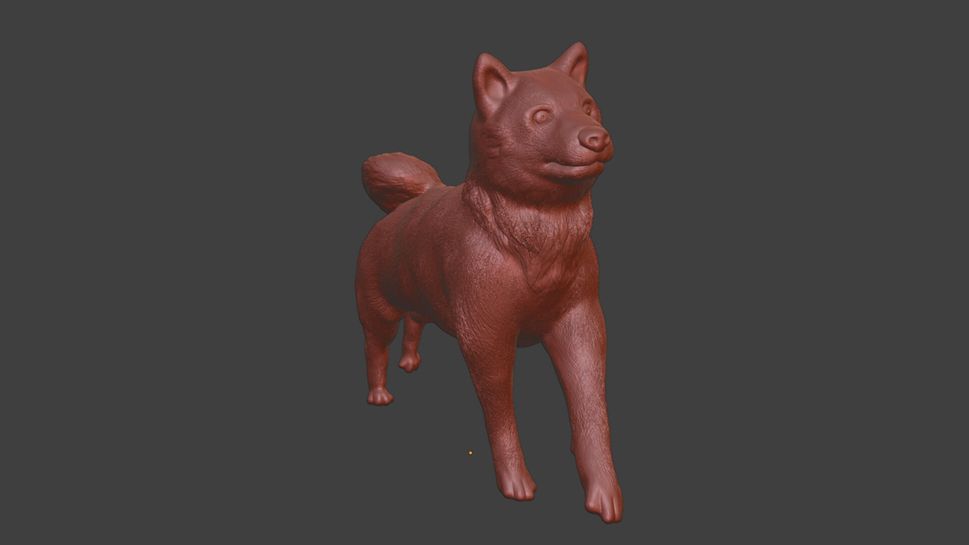 Run Silver Shiba Inu Toy 3D print model_7