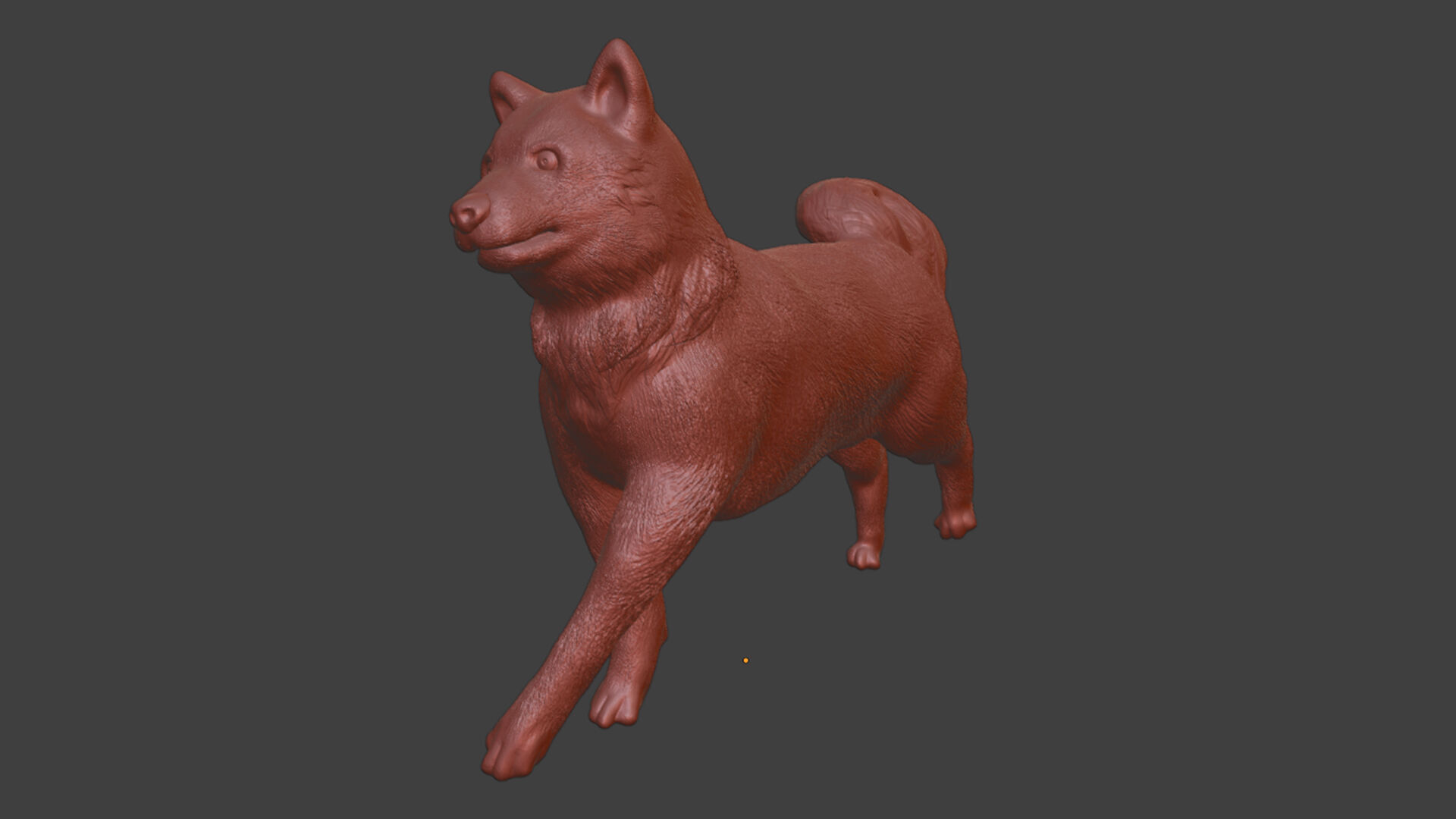 Run Silver Shiba Inu Toy 3D print model_8