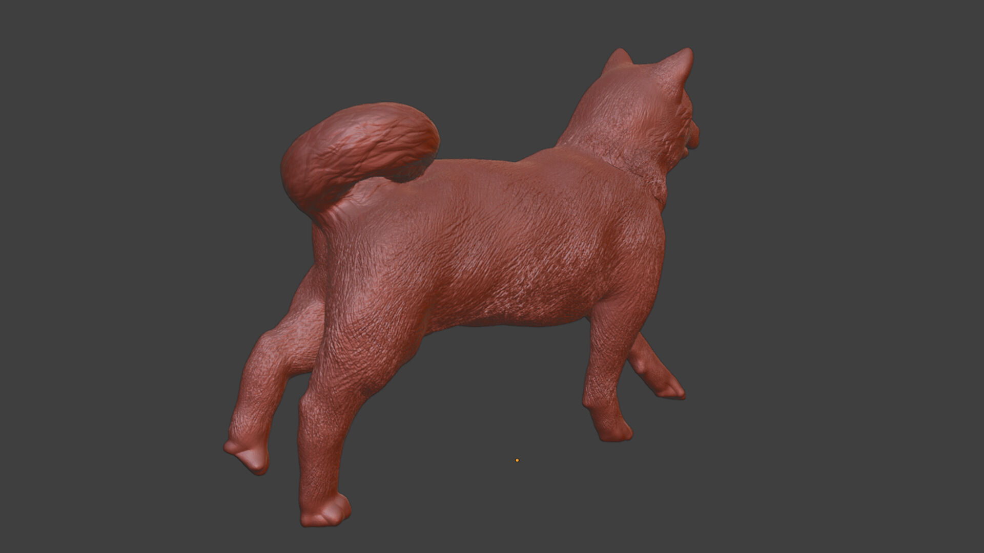 Run Silver Shiba Inu Toy 3D print model_9