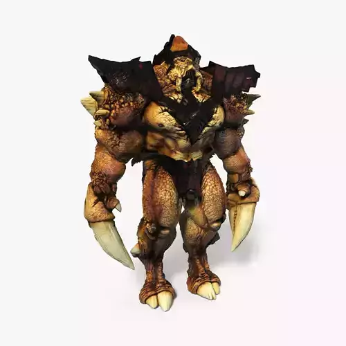 Invader 3D Model monster with claws
