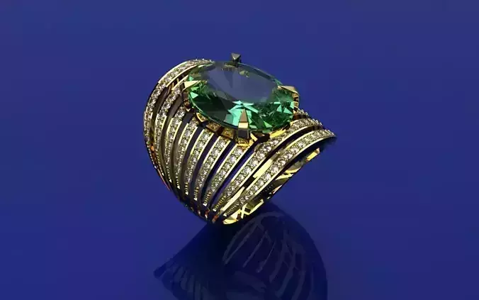 Ring Allure Oval - Jewery 3D - AN-66