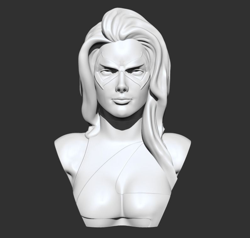 Bust - MsMarvel 3D print model_5