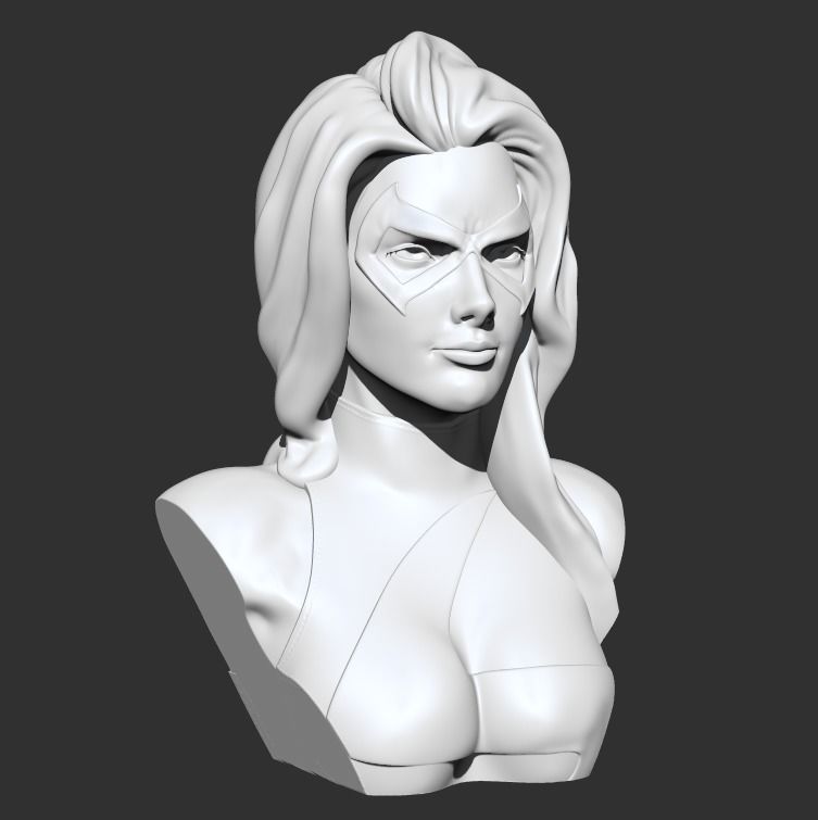 Bust - MsMarvel 3D print model_6