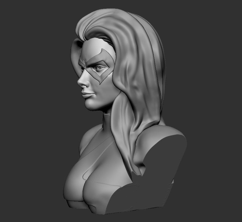 Bust - MsMarvel 3D print model_15