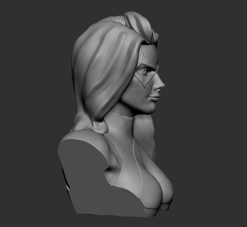Bust - MsMarvel 3D print model_10