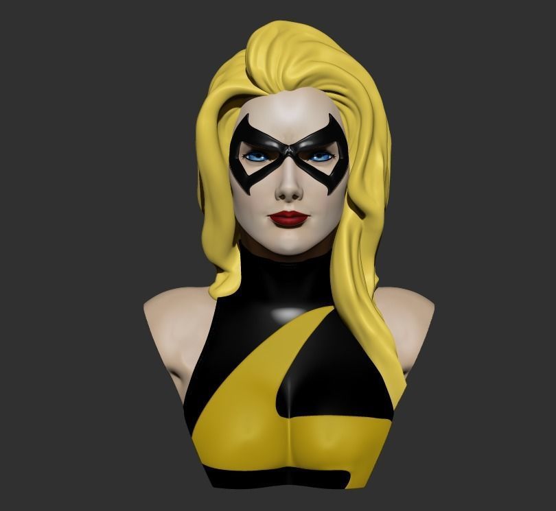 Bust - MsMarvel 3D print model_1