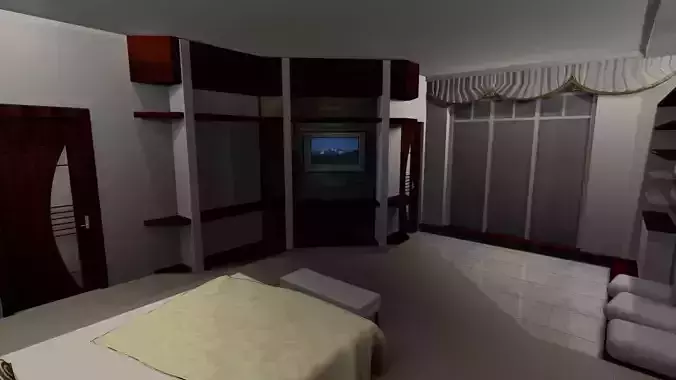 Flat Bedroom 01