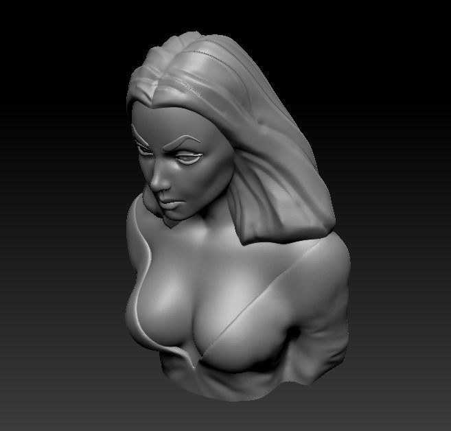 Bust - Vampira 3D print model_16