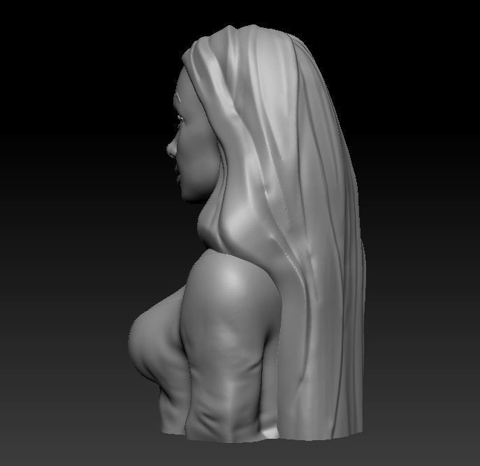 Bust - Vampira 3D print model_12