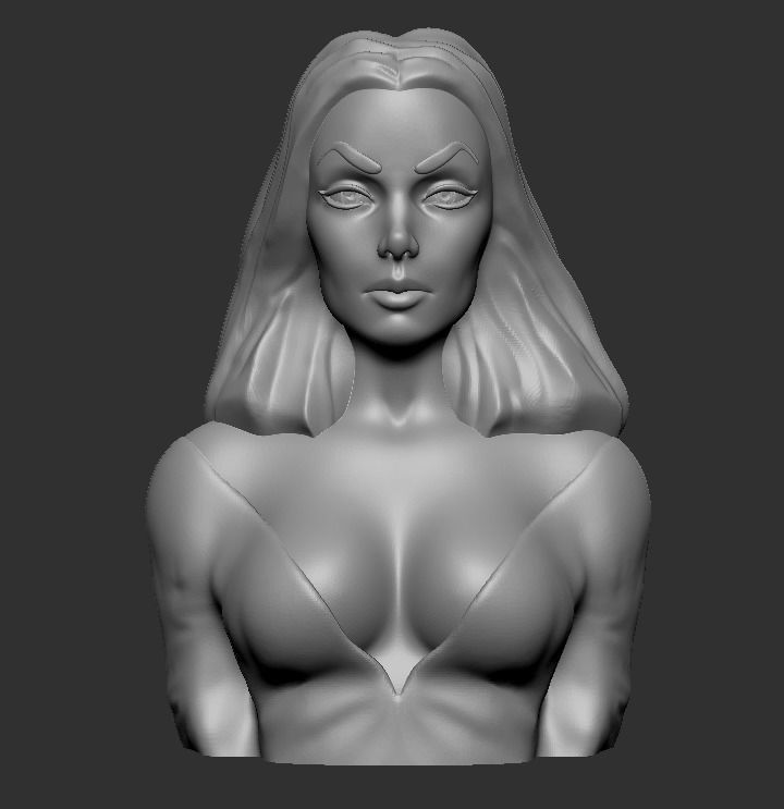 Bust - Vampira 3D print model_3