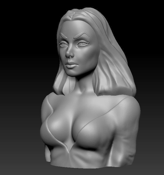 Bust - Vampira 3D print model_15