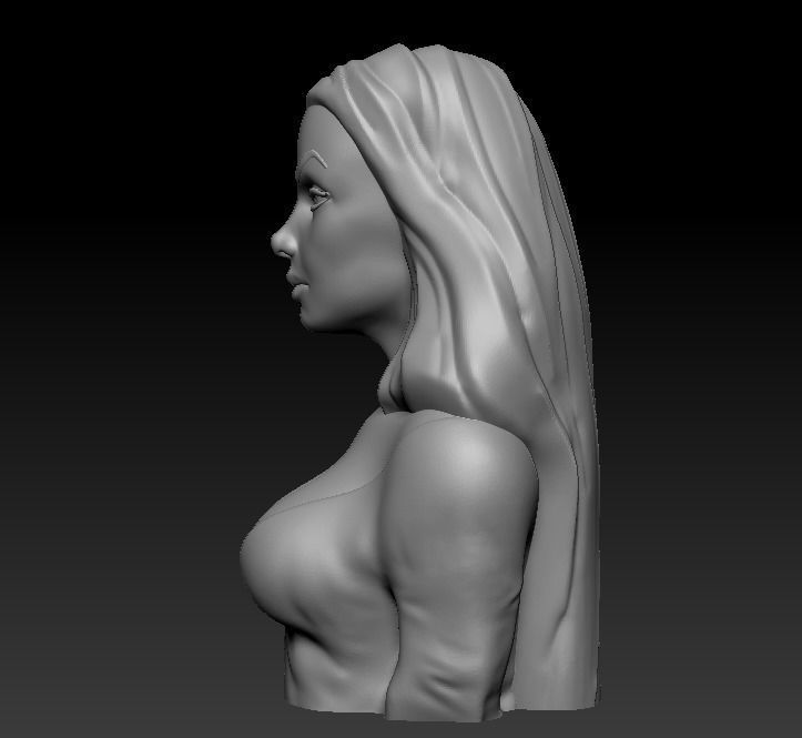 Bust - Vampira 3D print model_13