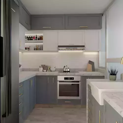 Classic kitchen cabinet 3D print model