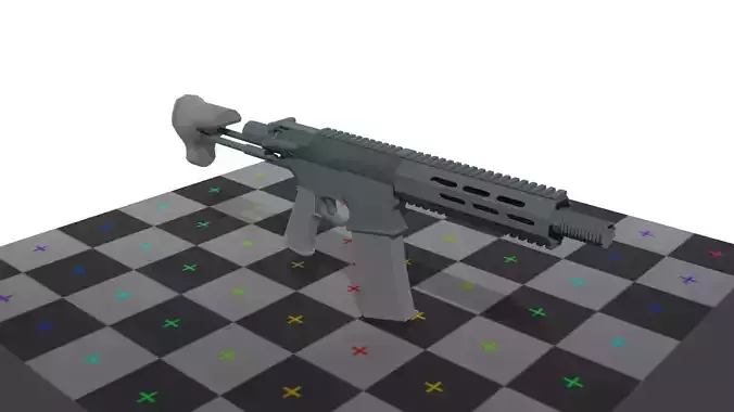 M7A1 Rifle short barrel M16 Style Assault Rifle