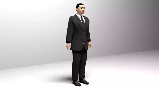 Man 3D in suit
