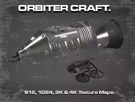 ORBITER CRAFT Low-poly 3D model