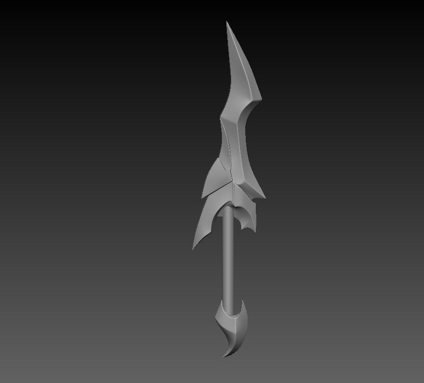 Cosplay Props - Katarina BloodMoon Mask And Dagger 3D print model_17