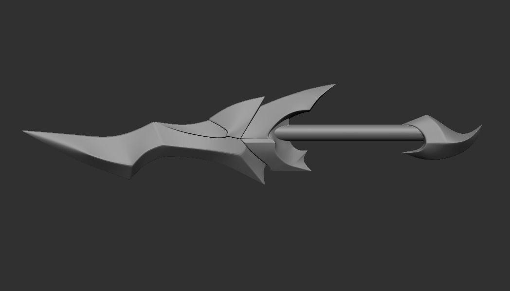 Cosplay Props - Katarina BloodMoon Mask And Dagger 3D print model_13