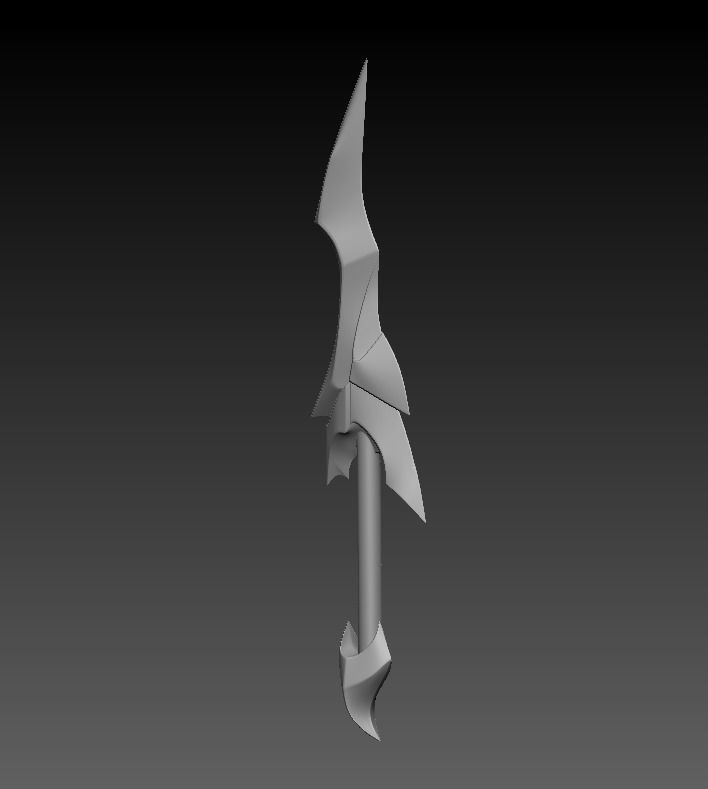 Cosplay Props - Katarina BloodMoon Mask And Dagger 3D print model_3