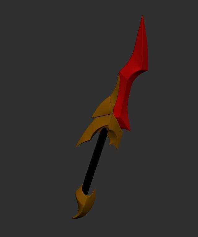 Cosplay Props - Katarina BloodMoon Mask And Dagger 3D print model_11