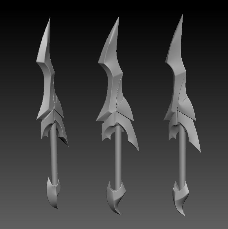 Cosplay Props - Katarina BloodMoon Mask And Dagger 3D print model_4