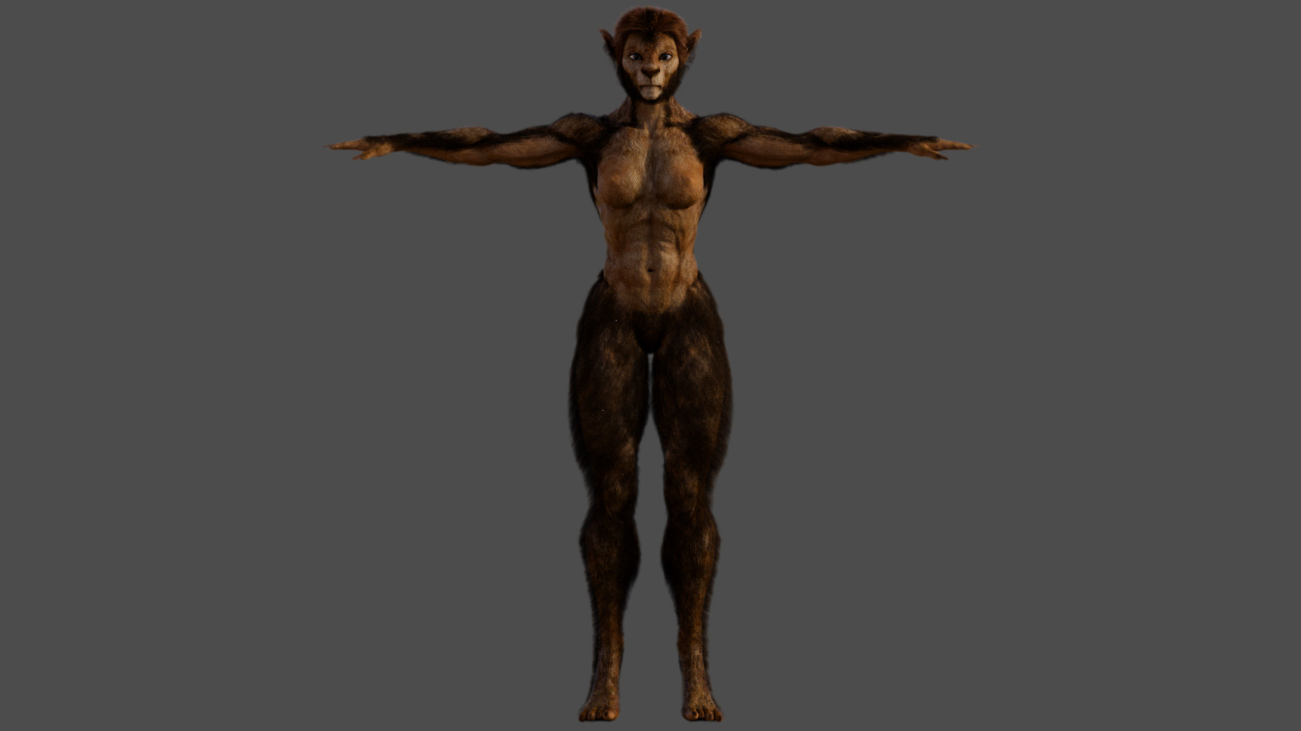 Wolfsbane - Female Beast 3D model_11