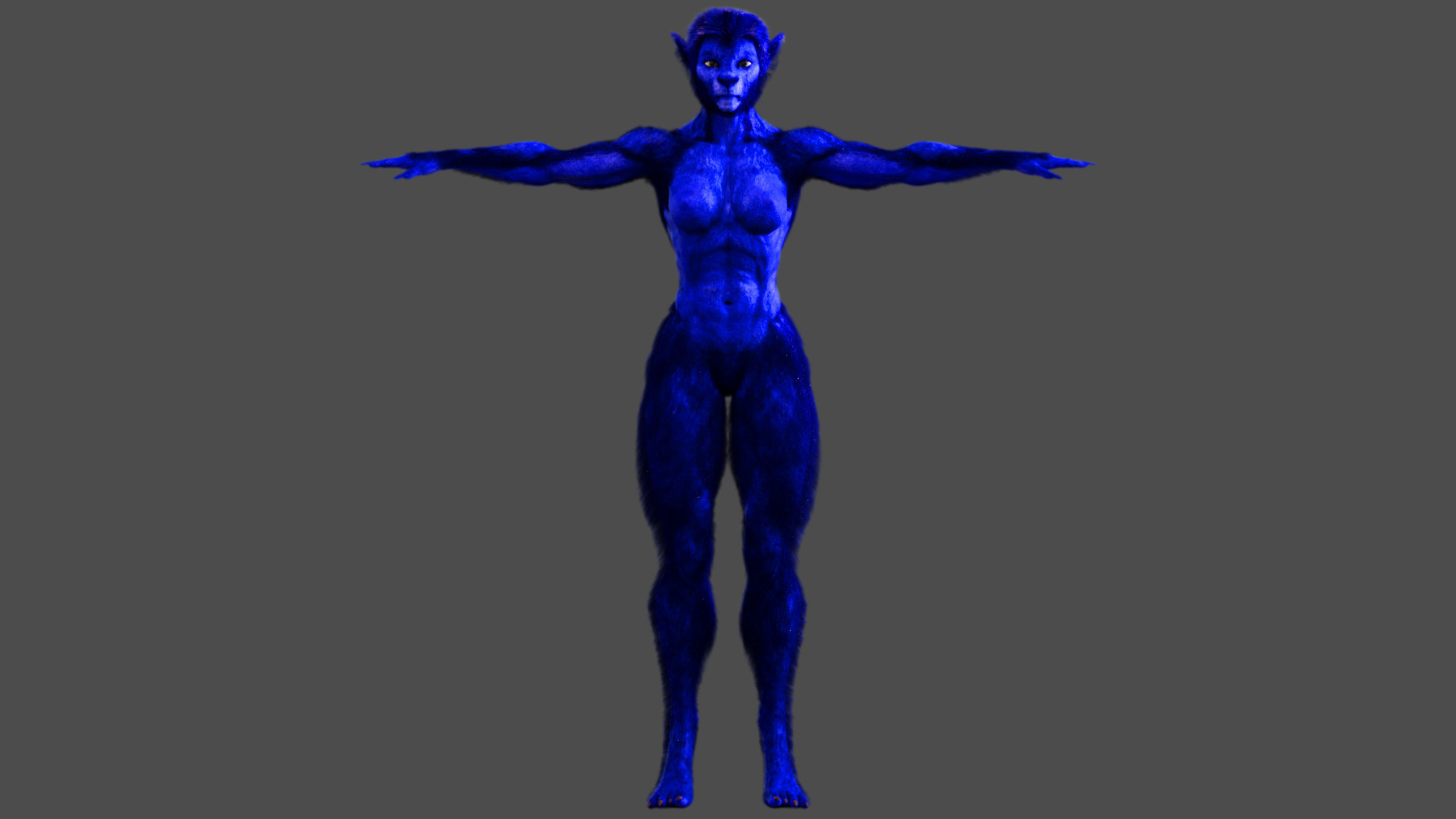 Wolfsbane - Female Beast 3D model_19