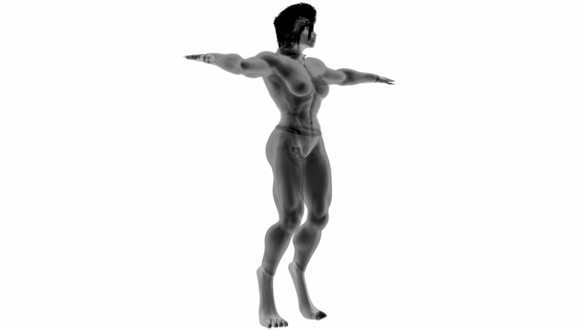 Wolfsbane - Female Beast 3D model_4