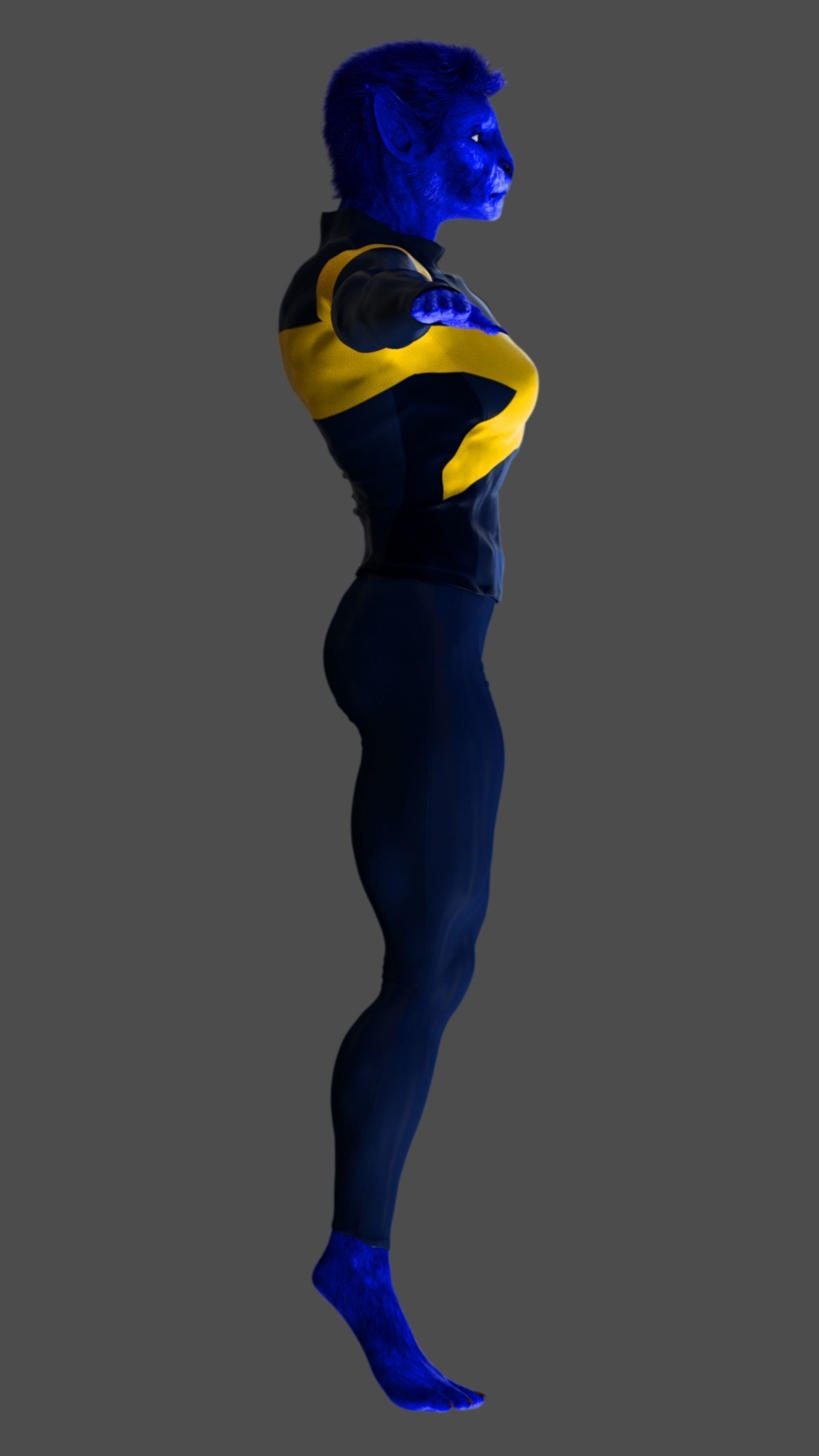 Wolfsbane - Female Beast 3D model_16